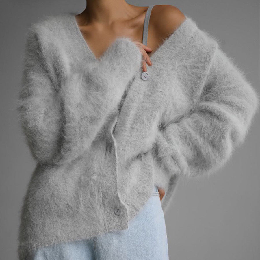 Cardigan Élégant à Texture Douce et Coupe Moderne