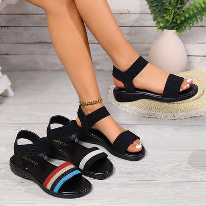 Sandales confortables à brides larges pour femme ✨