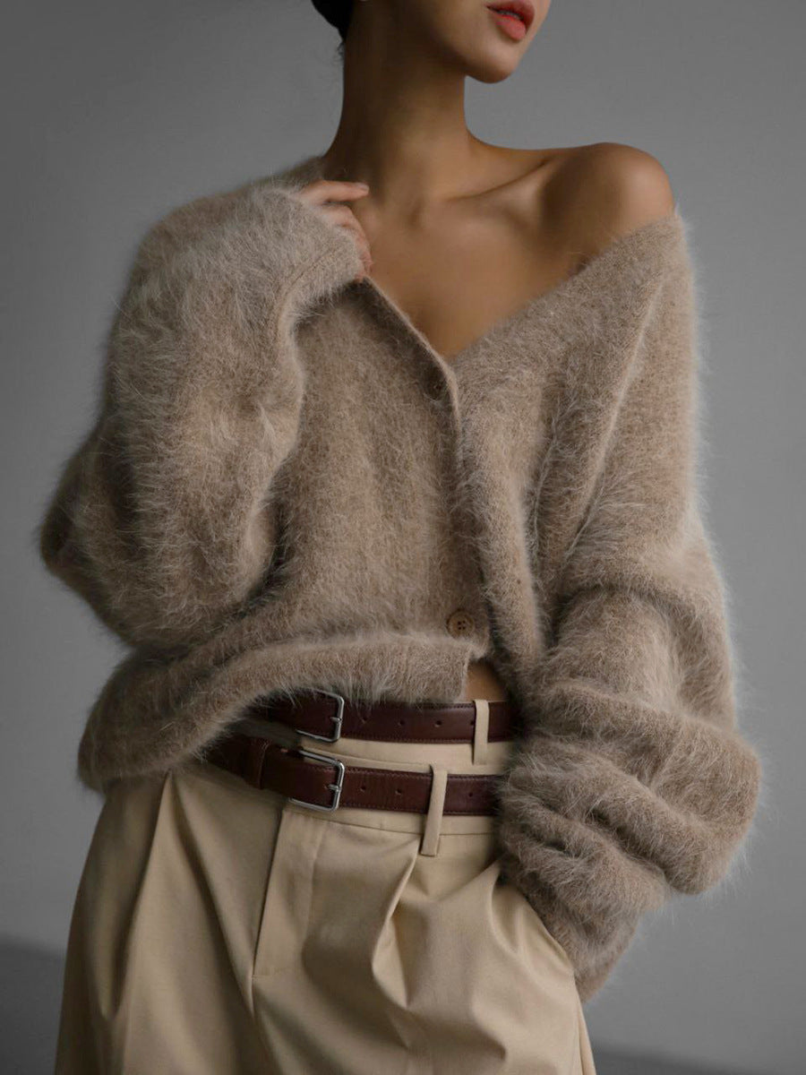 Cardigan Élégant à Texture Douce et Coupe Moderne