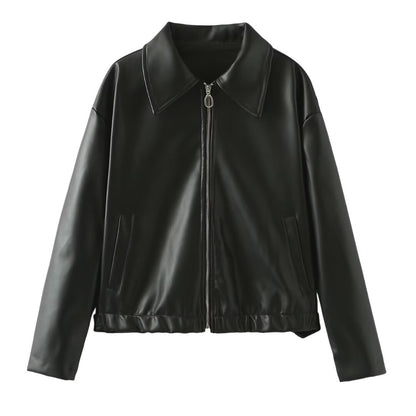 Veste moderne effet cuir pour femme ✨