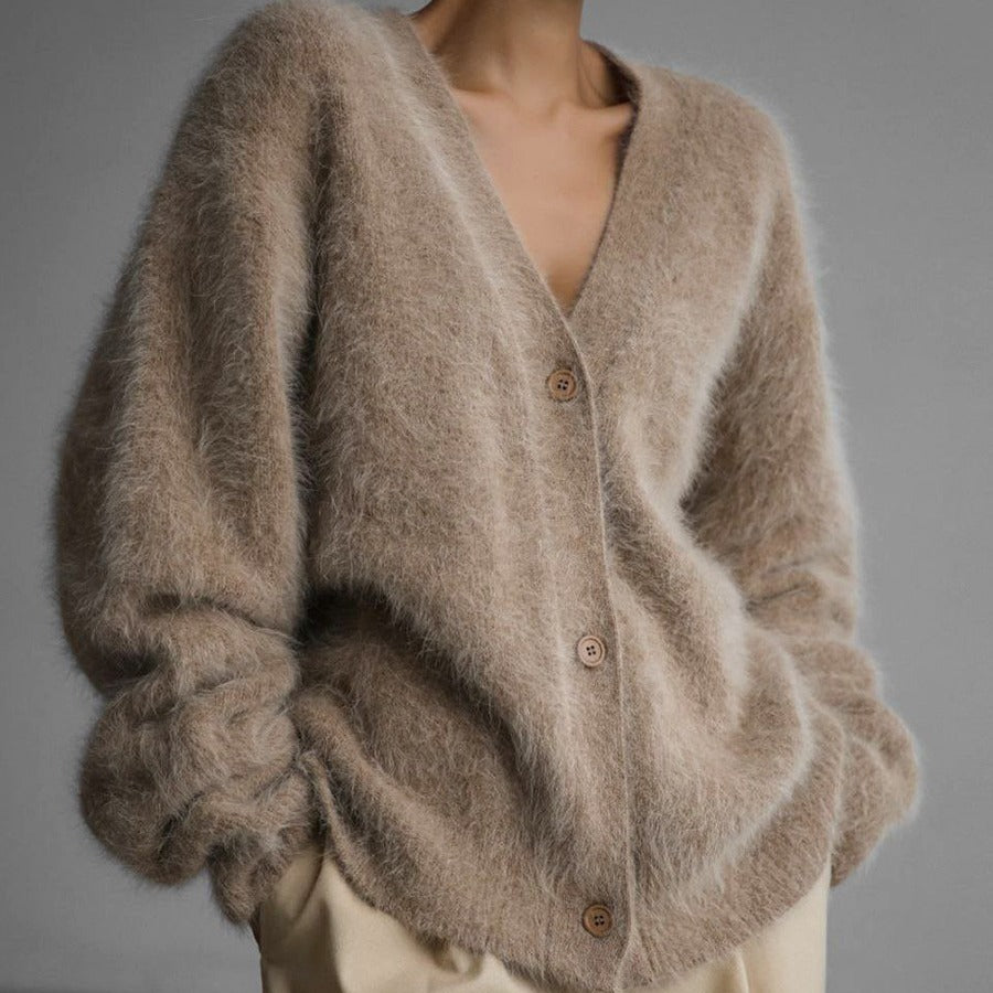 Cardigan Élégant à Texture Douce et Coupe Moderne