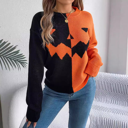 Pull femme à motif graphique moderne ✨